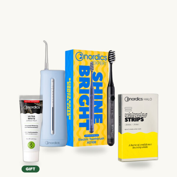 White Smile Promo Package + Gift - IA44 Blue - Whitening Strips 14 Days