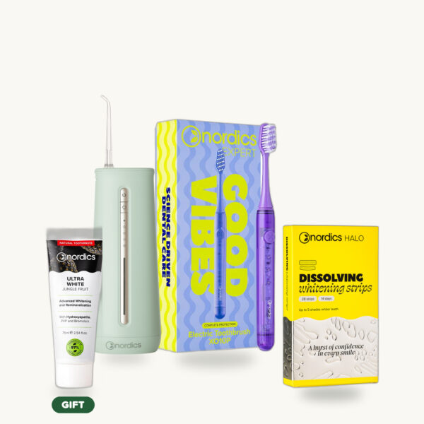 White Smile Promo Package + Gift - IA44 Green - Dissolvable Strips 14 Days