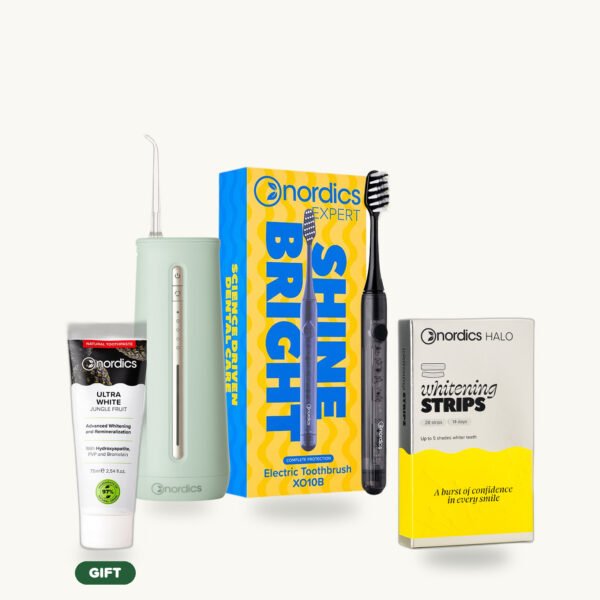 White Smile Promo Package + Gift - IA44 Green - Whitening Strips 14 Days
