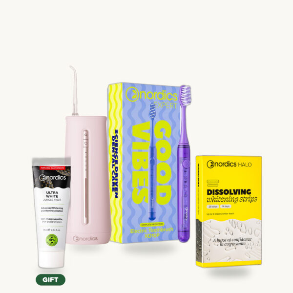 White Smile Promo Package + Gift - IA44 Pink - Dissolvable Strips 14 Days